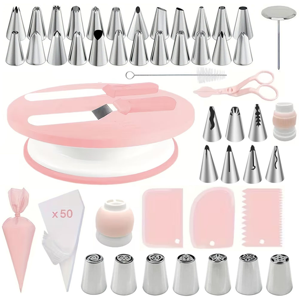 Spudger Plastic Set - 100Pcs Cake Decorating Kit,Complete Baking Tools