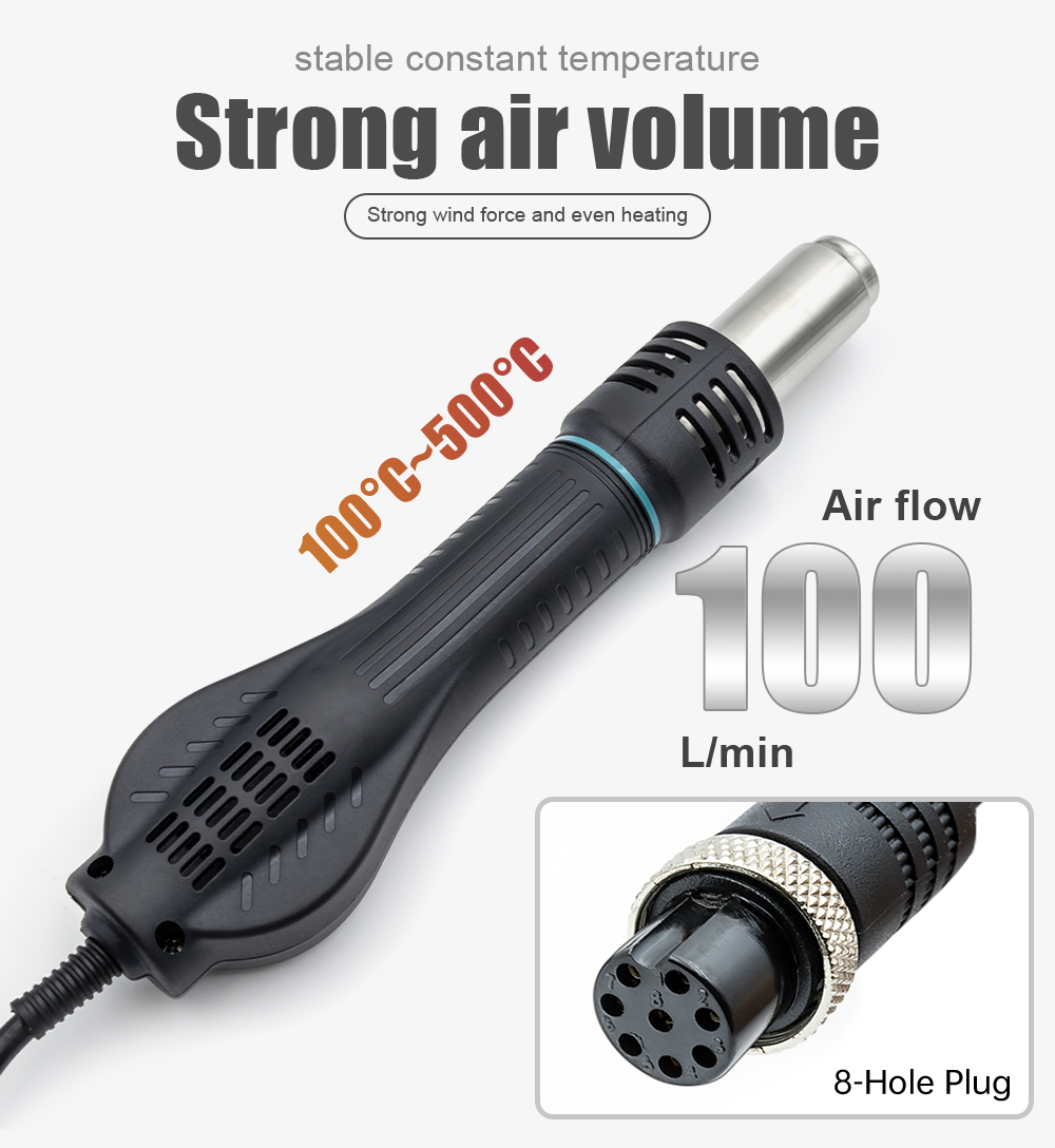 JCD 858DW Hot Air Gun 750W Dou - Hot Air Station 858 recension och pris