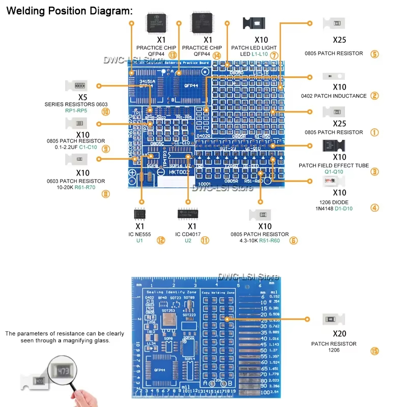 02 Patch Components Electronic - Electronics Repair Table recension och pris