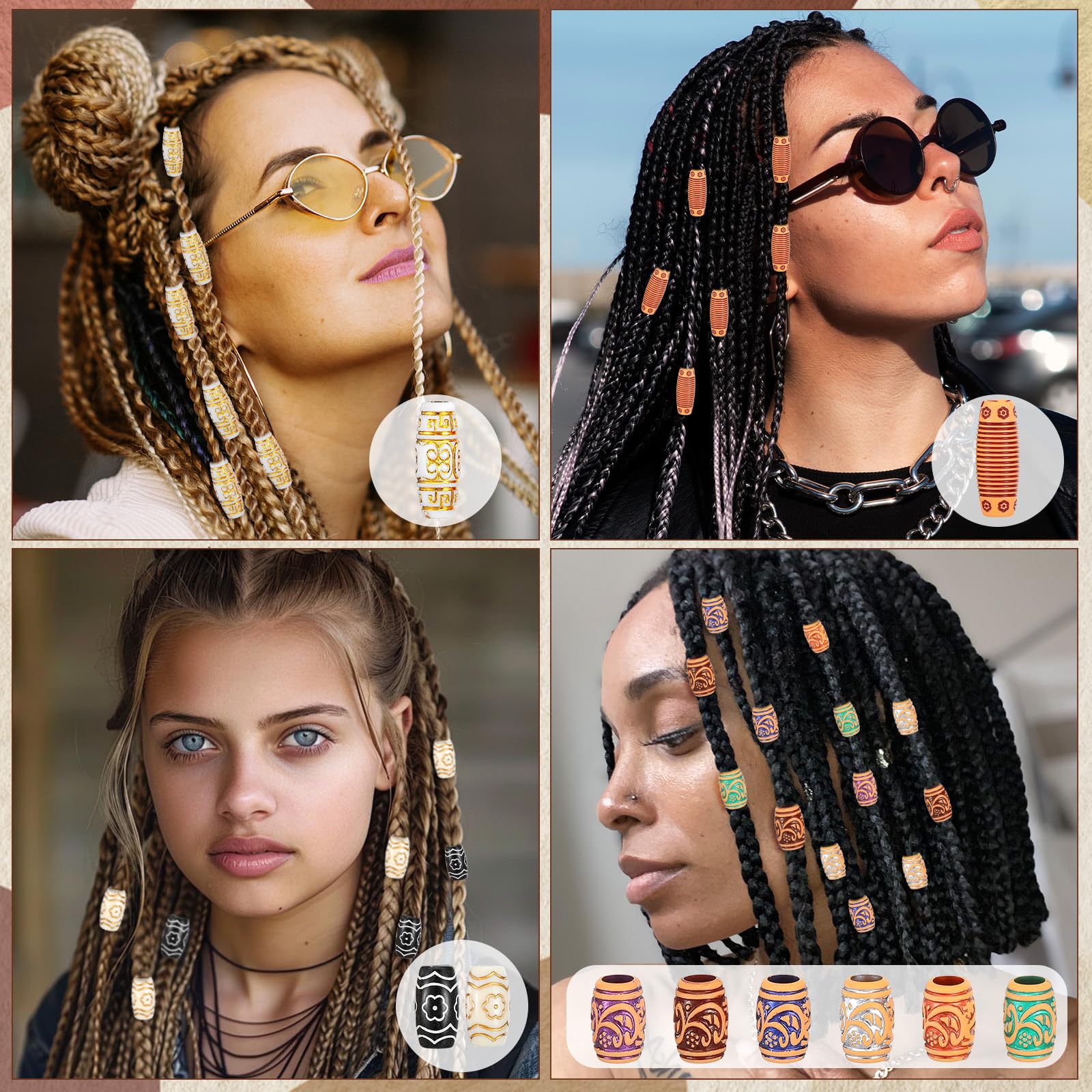 38pcs Hair Beads Rings with Ha - Spudger Plastic Set recension och pris