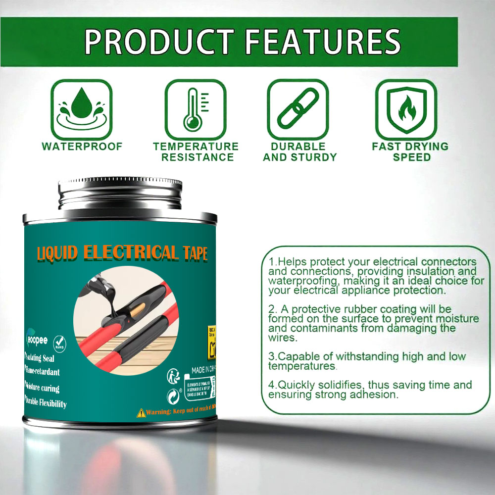 Liquid Electrical Tape - Water - Electronics Repair Tape recension och pris