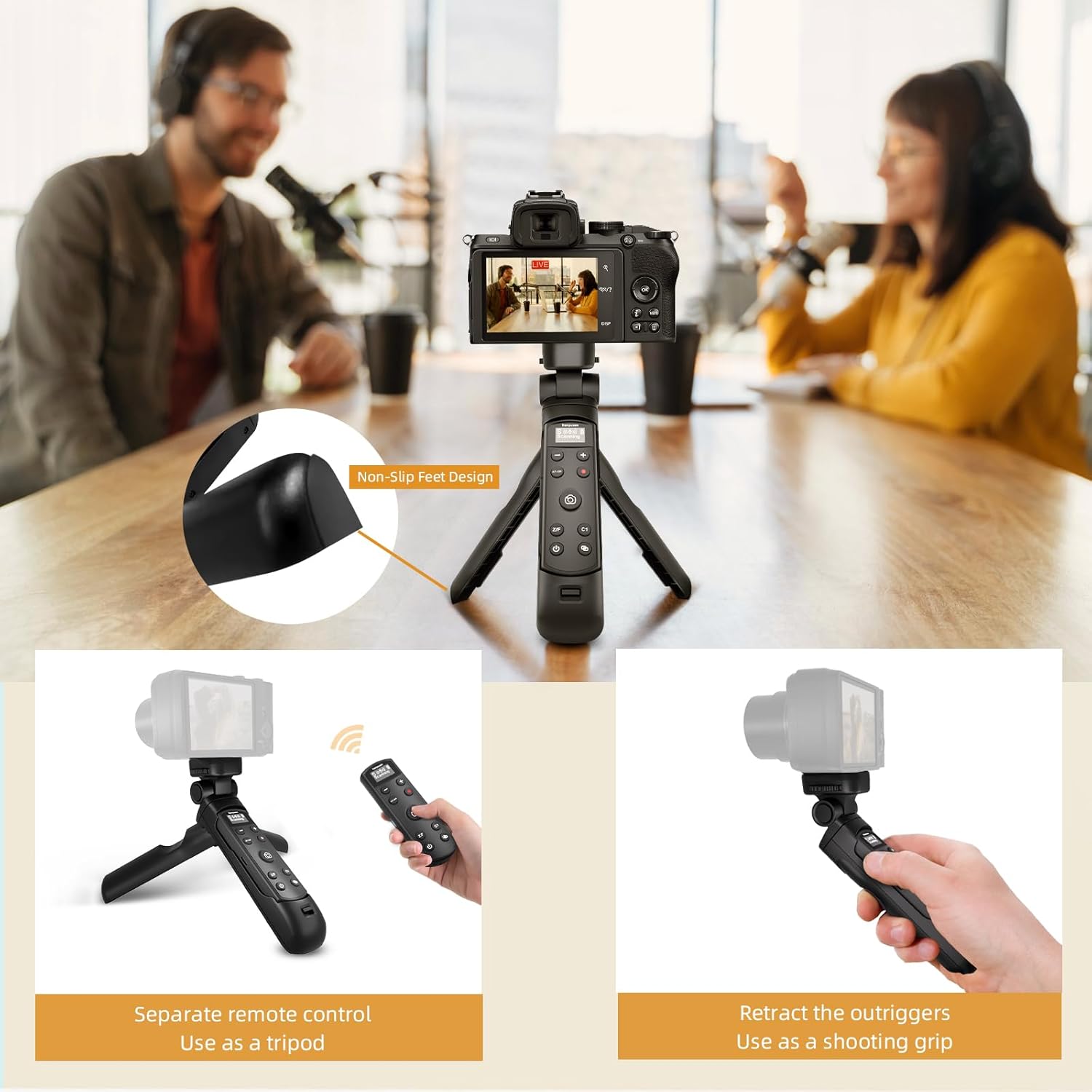 Wireless Shooting Grip Tripod  - Sony Camera Zv-E10 recension och pris
