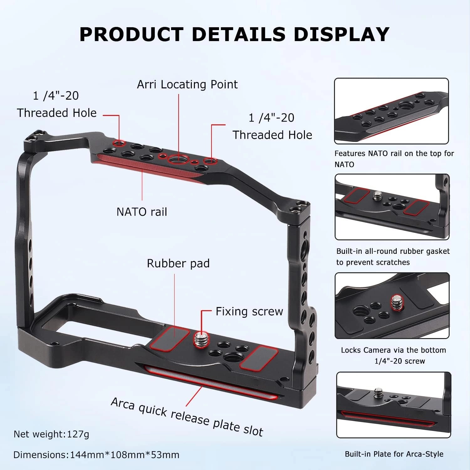For Fuji X-T5 Camera Cage Kit, - Fujifilm Camera X-T5 recension och pris