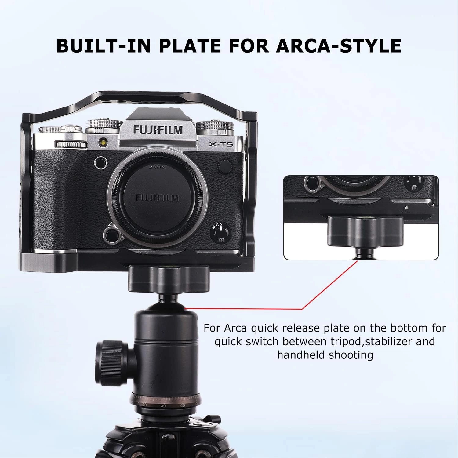 For Fuji X-T5 Camera Cage Kit, - Fujifilm Camera X-T5 recension och pris